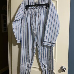 Knightsbridge Striped Blue and White Men’s Pajamas
